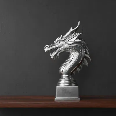 Cúp đầu rồng trên bệ đỡ