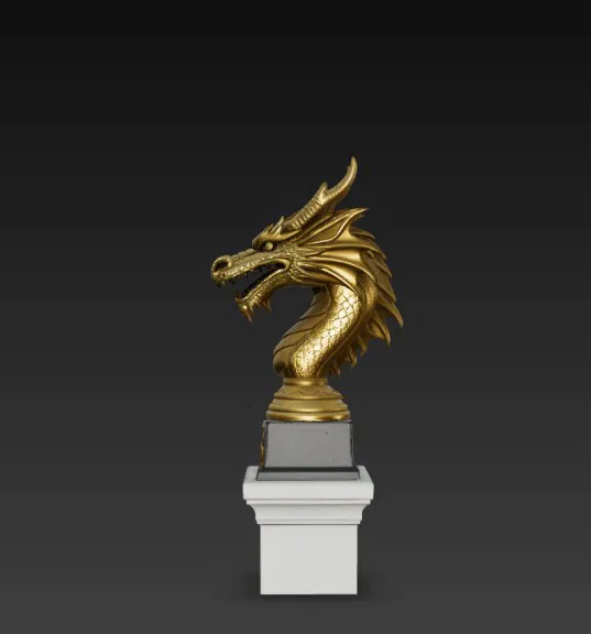 Cúp đầu rồng trên bệ đỡ - Image 4