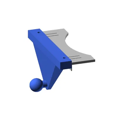 Đế gắn khe CD (khớp bi 17mm)