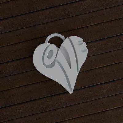 Móc Khóa Trái Tim Tình Yêu (Love Heart Keychain)