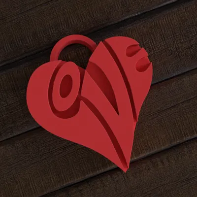 Móc Khóa Trái Tim Tình Yêu (Love Heart Keychain)