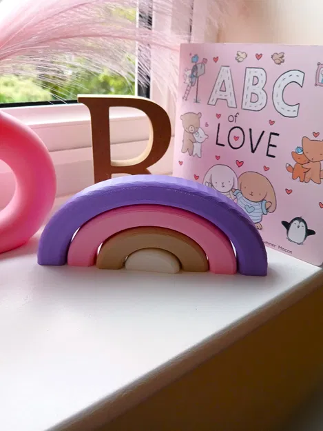 Rainbow Stacker – Bộ xếp cầu vồng trang trí - Image 4