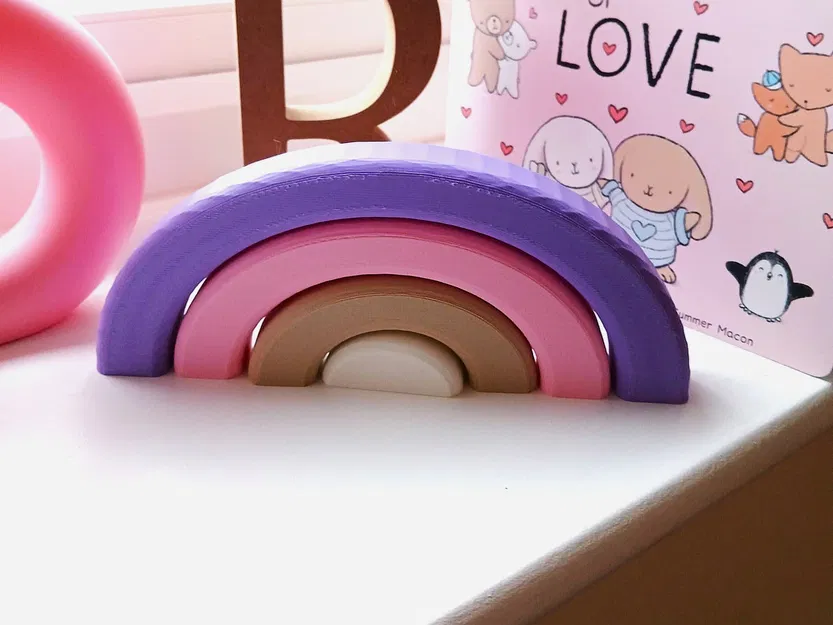 Rainbow Stacker – Bộ xếp cầu vồng trang trí - Image 5