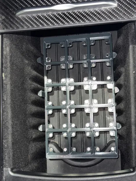 Adapter Gridfinity cho console Tesla Model S/X (5x3) - Image 3