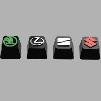 Keycaps “Car Brand” – Bộ keycap logo hãng xe