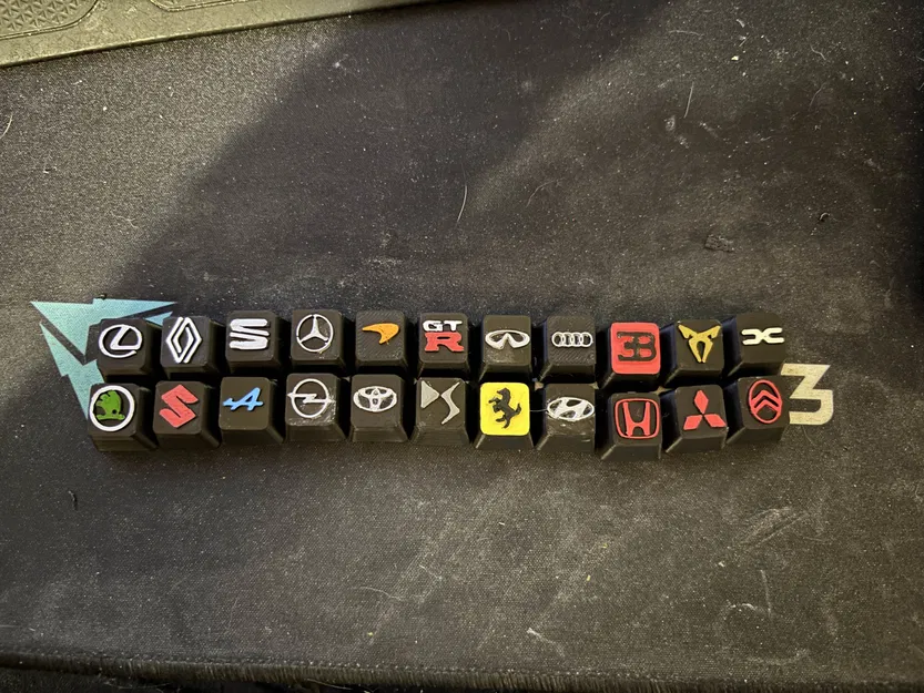 Keycaps “Car Brand” – Bộ keycap logo hãng xe - Image 8