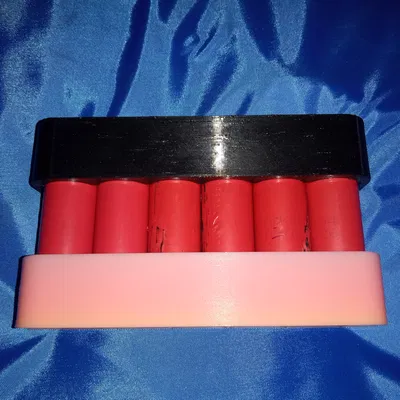 Jig giữ cell 18650 – 6 cell (rãnh tab 8mm)