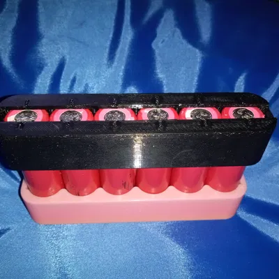 Jig giữ cell 18650 – 6 cell (rãnh tab 8mm)