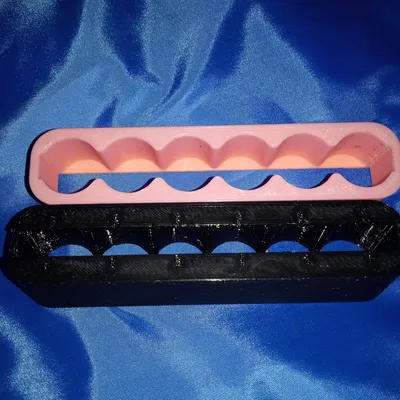 Jig giữ cell 18650 – 6 cell (rãnh tab 8mm)