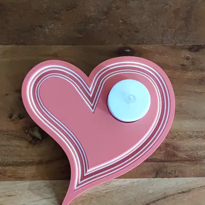 Trang trí trái tim cho nến tea light phong cách Valentine