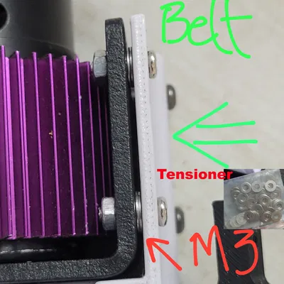 Ngàm kim loại gắn motor 540/550/3650 cho belt mod Dukedoks Cramer Truggy 4x4