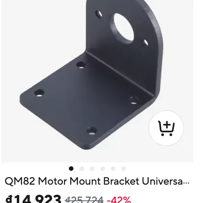 Ngàm kim loại gắn motor 540/550/3650 cho belt mod Dukedoks Cramer Truggy 4x4