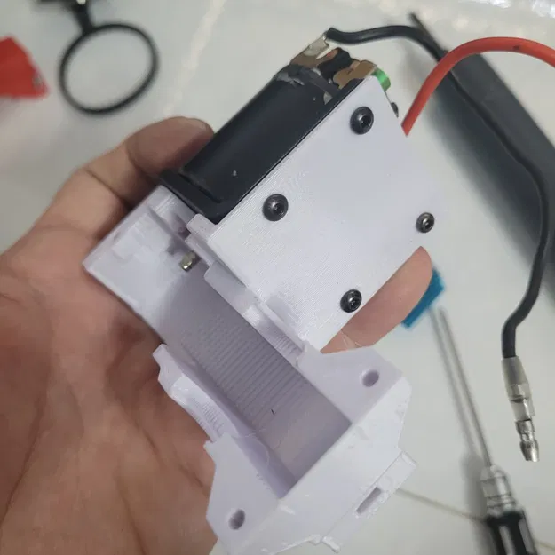 Ngàm kim loại gắn motor 540/550/3650 cho belt mod Dukedoks Cramer Truggy 4x4 - Image 6