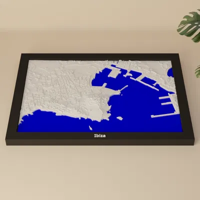 Ibiza, Tây Ban Nha - Mô hình thu nhỏ 3D