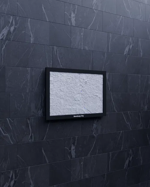 Bandung City (Indonesia) - Mô hình thu nhỏ 3D địa hình - Image 3