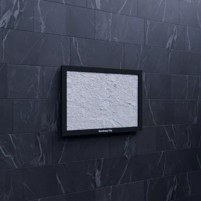 Bandung City (Indonesia) - Mô hình thu nhỏ 3D địa hình