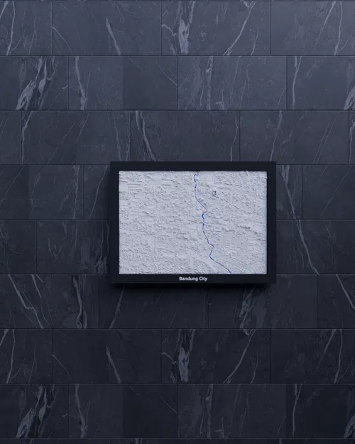 Bandung City (Indonesia) - Mô hình thu nhỏ 3D địa hình - Image 5