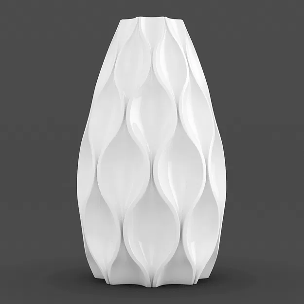 Sequence Vase 02 – Bình Hoa Hiện Đại Sẵn Sàng In 3D - Image 1