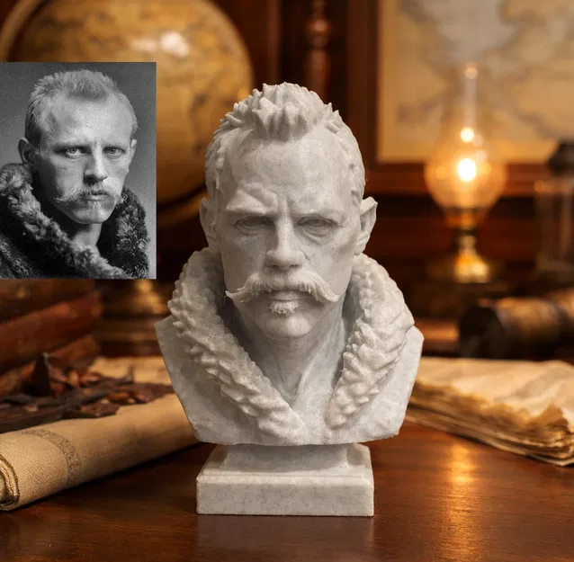 Fridtjof Wedel-Jarlsberg Nansen – Tượng bán thân - Image 1