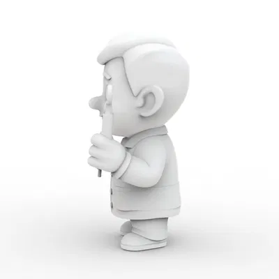 Mô hình in 3D Cartoon Dentist 3D Printable