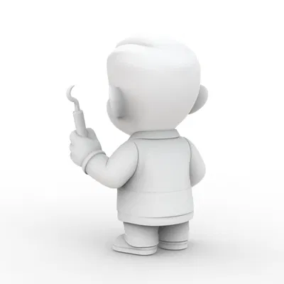 Mô hình in 3D Cartoon Dentist 3D Printable