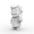 Mô hình in 3D Cartoon Dentist 3D Printable - Thumbnail 3
