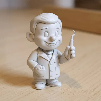 Mô hình in 3D Cartoon Dentist 3D Printable