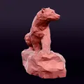 Tượng Gấu Polygonal (Low Poly) – Mẫu 3D Sẵn Sàng In - Thumbnail 4