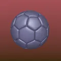 Trái banh đá (Soccer ball) sẵn file 3D print STL/OBJ - Thumbnail 3
