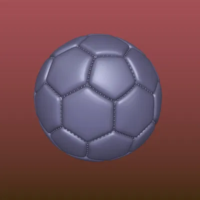 Trái banh đá (Soccer ball) sẵn file 3D print STL/OBJ