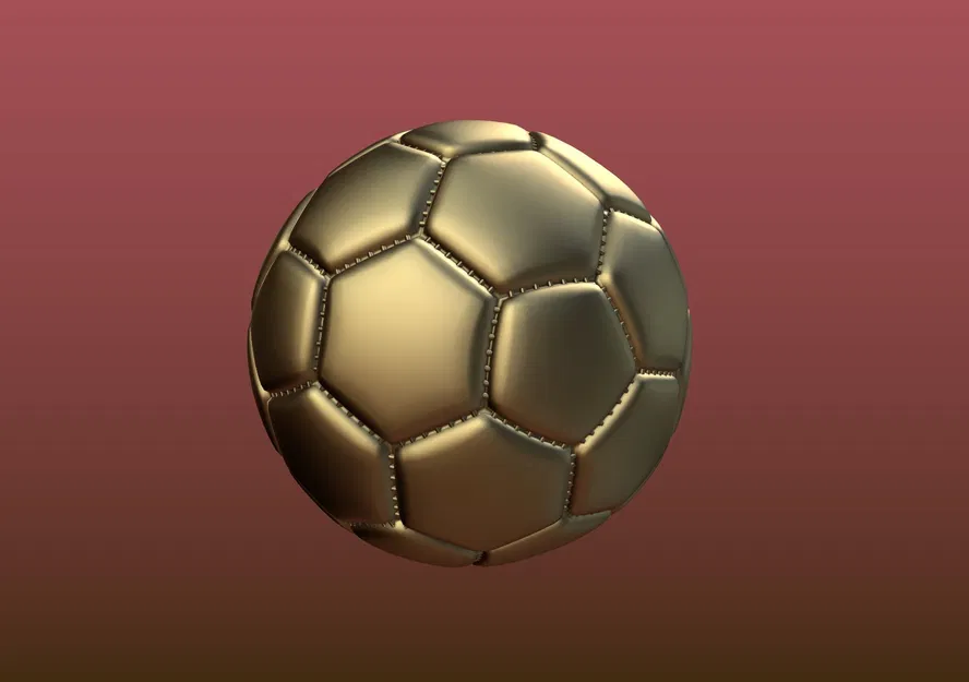 Trái banh đá (Soccer ball) sẵn file 3D print STL/OBJ - Image 4