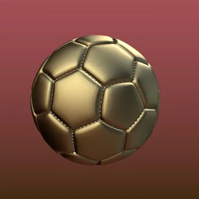 Trái banh đá (Soccer ball) sẵn file 3D print STL/OBJ