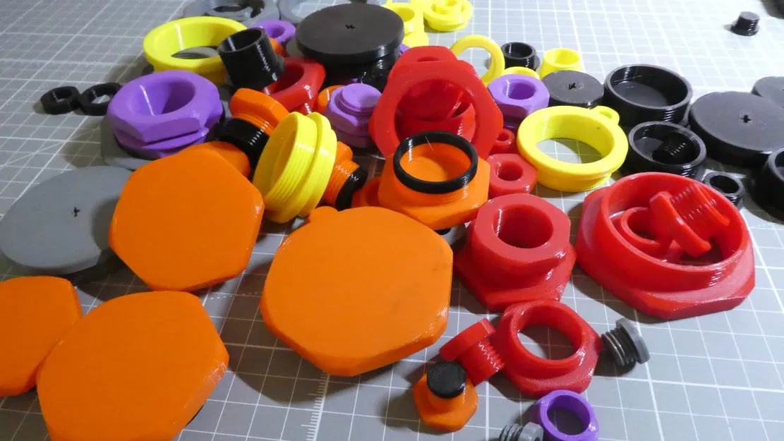 Đai ốc hãm (Locknuts), nút bịt (Blanking Plugs), bushing và washers - Image 1