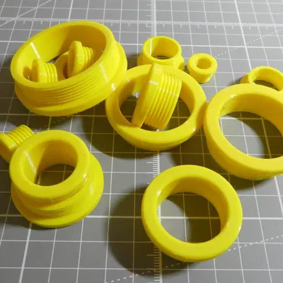 Đai ốc hãm (Locknuts), nút bịt (Blanking Plugs), bushing và washers