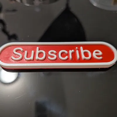Nút YouTube Subscribe Button (kiểu classic) để in 3D