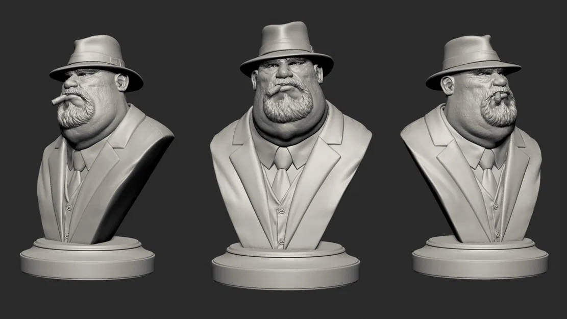 Mafia Boss Pack 3D Print Ready – Bộ Tượng Bán Thân Sẵn Sàng In 3D - Image 3