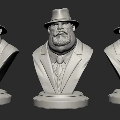 Mafia Boss Pack 3D Print Ready – Bộ Tượng Bán Thân Sẵn Sàng In 3D