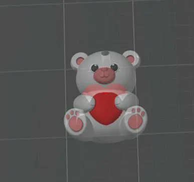 Móc Khóa Gấu Valentine (Valentines Bear Keyring) - Image 1