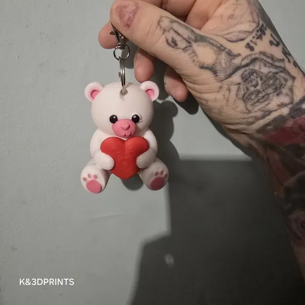 Móc Khóa Gấu Valentine (Valentines Bear Keyring) - Image 5