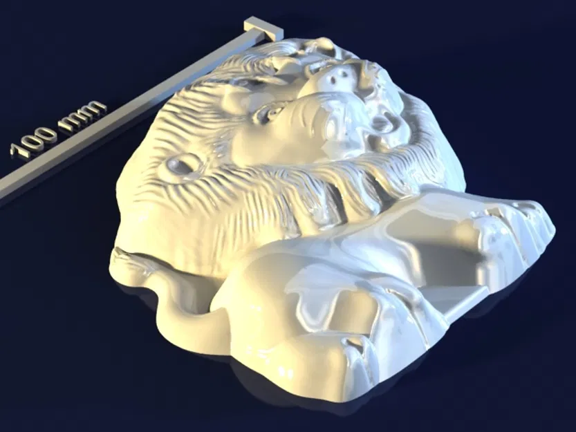 Lion_DY6oZDY – Mẫu 3D khuôn sư tử chất lượng cao - Image 1