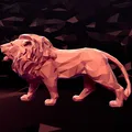 Tượng Sư Tử LowPoly sẵn sàng cho in 3D - Thumbnail 2
