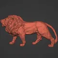 Tượng Sư Tử LowPoly sẵn sàng cho in 3D - Thumbnail 4