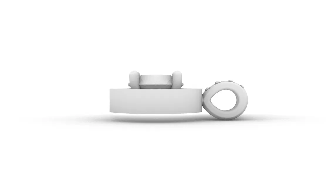 Mẫu CAD 3D Mặt Dây Chuyền Charm Kim Cương 1ct Sẵn Sàng 3D Printing & Casting - Image 1