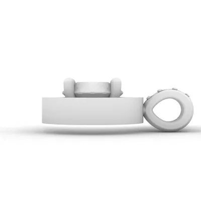 Mẫu CAD 3D Mặt Dây Chuyền Charm Kim Cương 1ct Sẵn Sàng 3D Printing & Casting