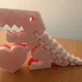 FlexiRex T-Rex dẻo bản Trái Tim Valentine (in sạch, không cần supports) - Thumbnail 4