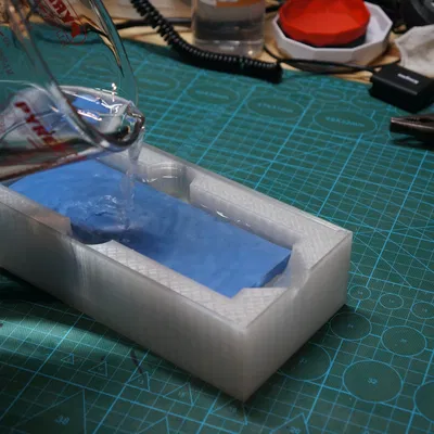 Hộp ngâm đá mài & chân đế cho Knife Sharpener của @firstgizmo