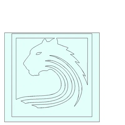 Khuôn Lion Wave – File Vector Art sẵn sàng Laser Cut & 3D Printable