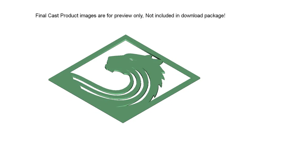 Khuôn Lion Wave – File Vector Art sẵn sàng Laser Cut & 3D Printable - Image 3