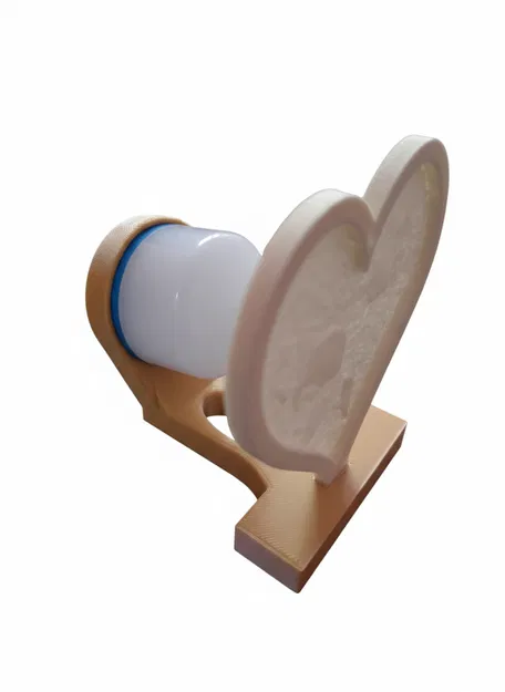 Đế đèn lithophane hình trái tim (Heart Lithophane stand) - Image 2