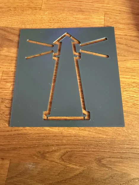 Stencil Ngọn Hải Đăng Đơn Giản - Image 1